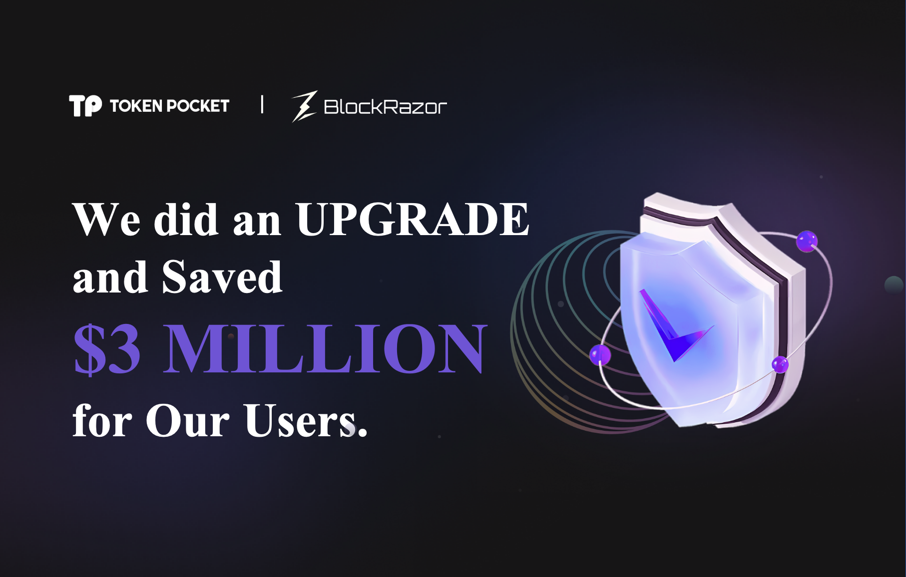 Token Pocket has integrated BlockRazor's Scutum RPC to provide users with anti-MEV services on Ethereum and BSC, which saved a potential loss of $3 million in the past month.